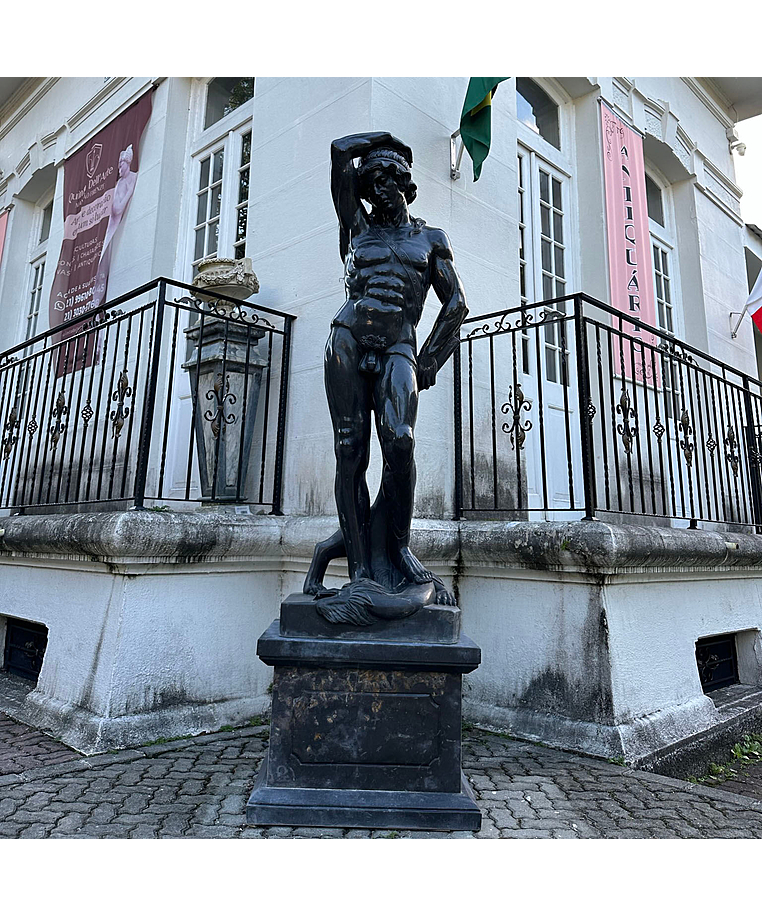 imagem do produto Escultura em M�rmore Preto Apollo Vencendo 230cm - EMP561