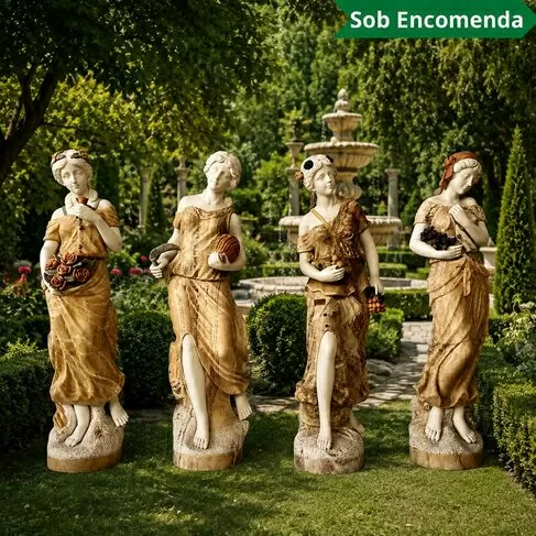 imagem de Escultura Estações do Ano Florença Jogo 160cm - EMP375 Peça Decorativa