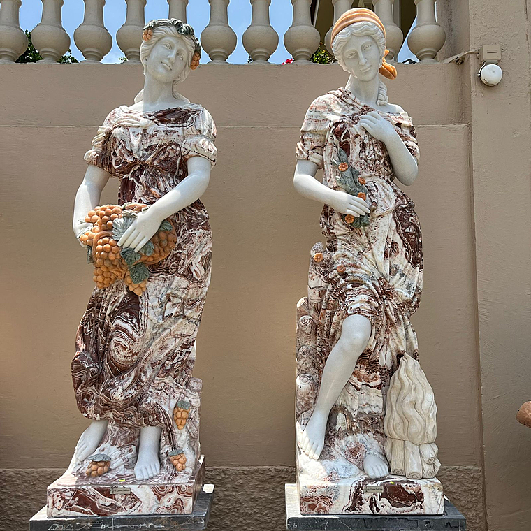 imagem do produto Escultura Esta��es do Ano M�rmore Color 185cm - EMP515 Design Cl�ssico para Jardins