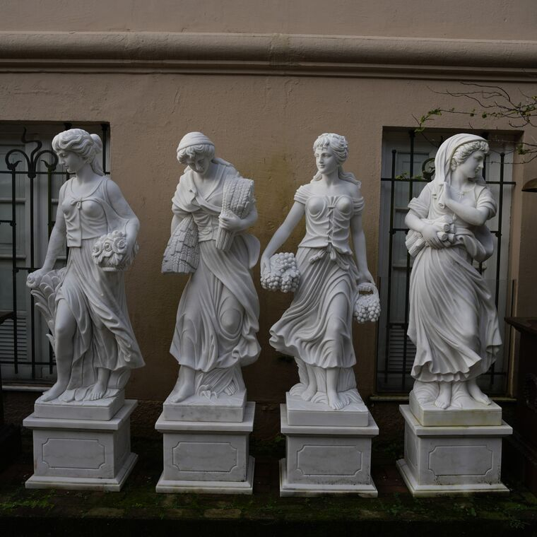 imagem do produto Escultura Esta��es do Ano Roma M�rmore Branco160cm - EMP778