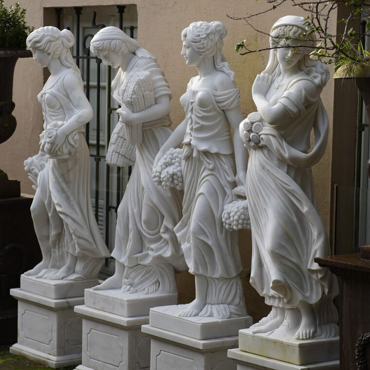 imagem do produto Escultura Esta��es do Ano Roma M�rmore Branco160cm - EMP778