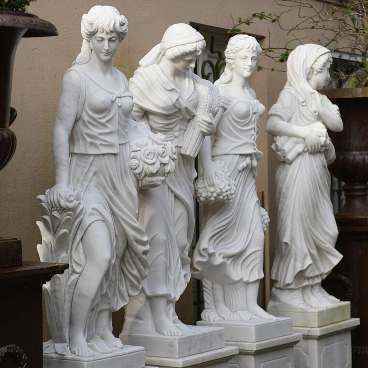 imagem do produto Escultura Esta��es do Ano Roma M�rmore Branco160cm - EMP778