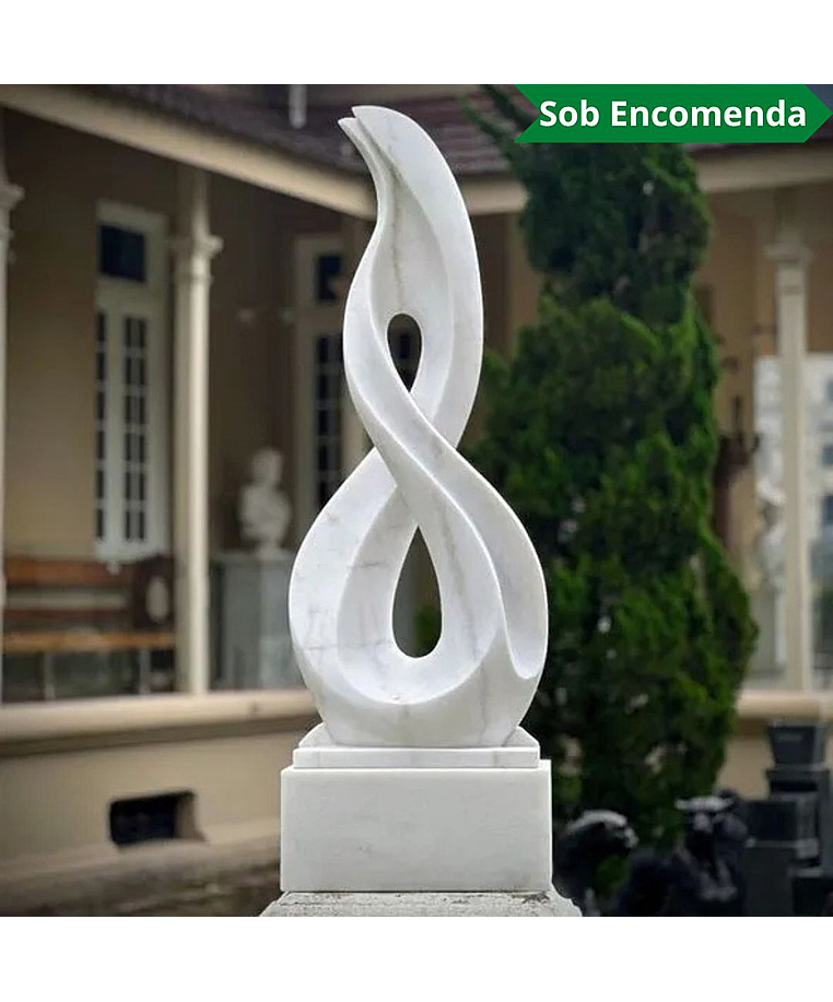 imagem do produto Escultura Eterno Refinado M�rmore Branco 150cm - EMP727