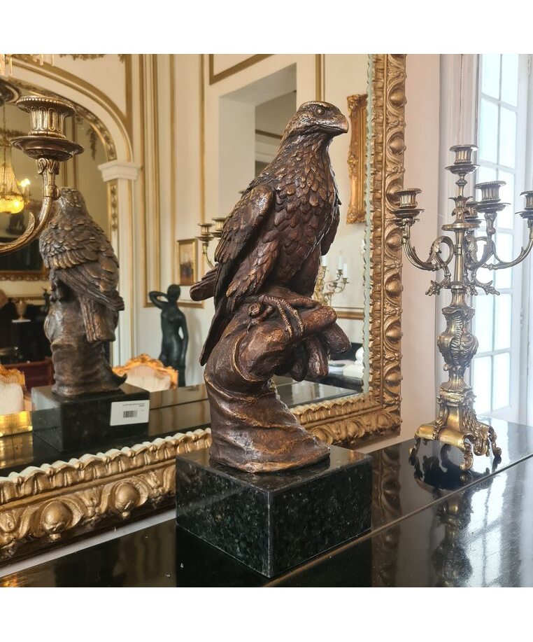 imagem do produto Escultura Falc�o em Bronze 56cm EBZ542 Eleg�ncia e Precis�o