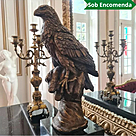 imagem do produto Escultura Falc�o em Bronze 56cm EBZ542 Eleg�ncia e Precis�o