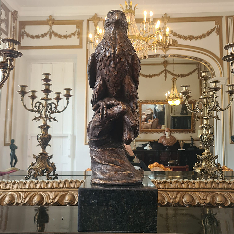 imagem do produto Escultura Falc�o em Bronze 56cm EBZ542