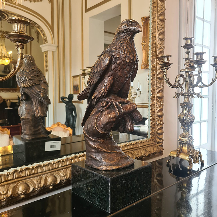 imagem do produto Escultura Falc�o em Bronze 56cm EBZ542