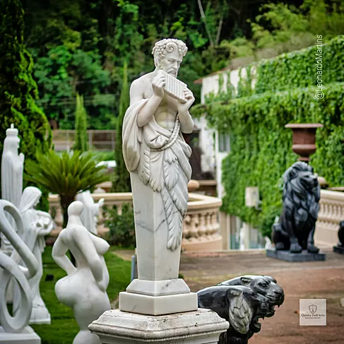 imagem de Escultura Fauno com Flauta 160cm EMP484 Arte Clássica e Expressiva