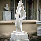 imagem do produto Escultura Fio Cont�nuo M�rmore Branco 120cm - EMP739 Arte Moderna