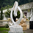 imagem do produto Escultura Fio Cont�nuo M�rmore Branco 120cm - EMP739 Arte Moderna