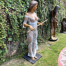 imagem do produto Escultura Flautista ao Vento 160cm - EBZ628 Arte em Bronze de Grande Impacto