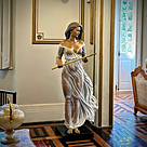 imagem do produto Escultura Flautista ao Vento 160cm - EBZ628 Arte em Bronze de Grande Impacto