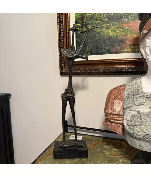 imagem de Escultura Flautista de Bronze 72cm - EBZ539