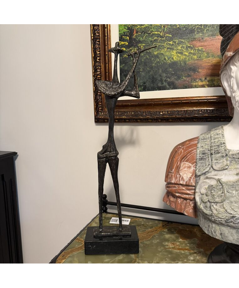 imagem do produto Escultura Flautista em Bronze 72cm EBZ539 Arte e Eleg�ncia Musical