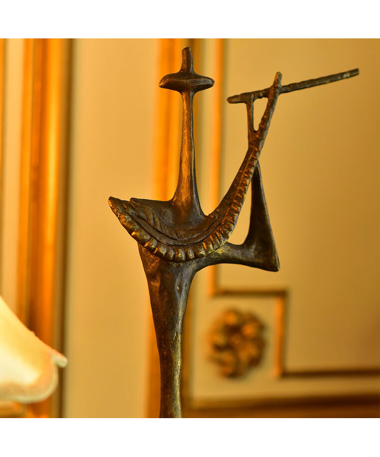 imagem do produto Escultura Flautista em Bronze 72cm EBZ539 Arte e Eleg�ncia Musical