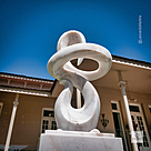 imagem do produto Escultura Fluxo Cont�nuo M�rmore Branco 120cm - EMP742 Arte Contempor�nea Decorativa