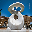 imagem do produto Escultura Fluxo Cont�nuo M�rmore Branco 120cm - EMP742 Arte Contempor�nea Decorativa