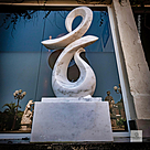 imagem do produto Escultura Fluxo Cont�nuo M�rmore Branco 150cm - EMP743 Arte Contempor�nea Sofisticada