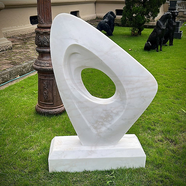 imagem do produto Escultura Fragmento Eterno M�rmore Branco 120cm - EMP730 Arte Contempor�nea