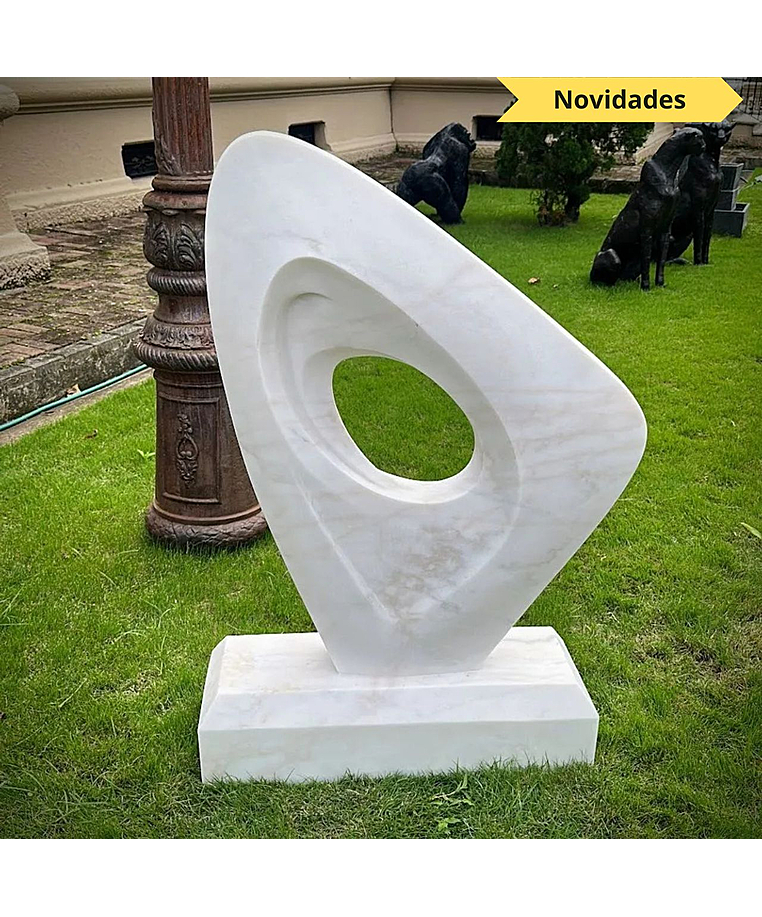 imagem do produto Escultura Fragmento Eterno M�rmore Branco 120cm - EMP730