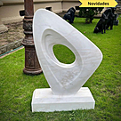 imagem do produto Escultura Fragmento Eterno M�rmore Branco 120cm - EMP730