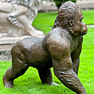 imagem do produto Escultura Gorila em Bronze 95cm - EBZ616 For�a e Eleg�ncia Cl�ssica