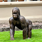 imagem do produto Escultura Gorila em Bronze 95cm - EBZ616