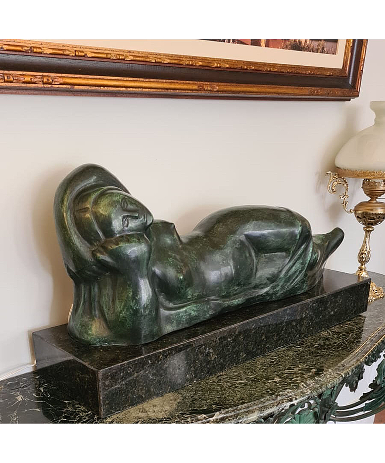 imagem do produto Escultura Guanabara 40cm X 90cm Bronze - EBZ528