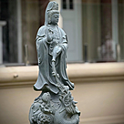 imagem do produto Escultura Guanyin M�rmore Verde 100cm - EMP797 Arte Oriental para Ambientes 