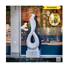 imagem do produto Escultura Harmonia em Espiral M�rmore Branco 150cm - EMP726 Eleg�ncia para paisagismo
