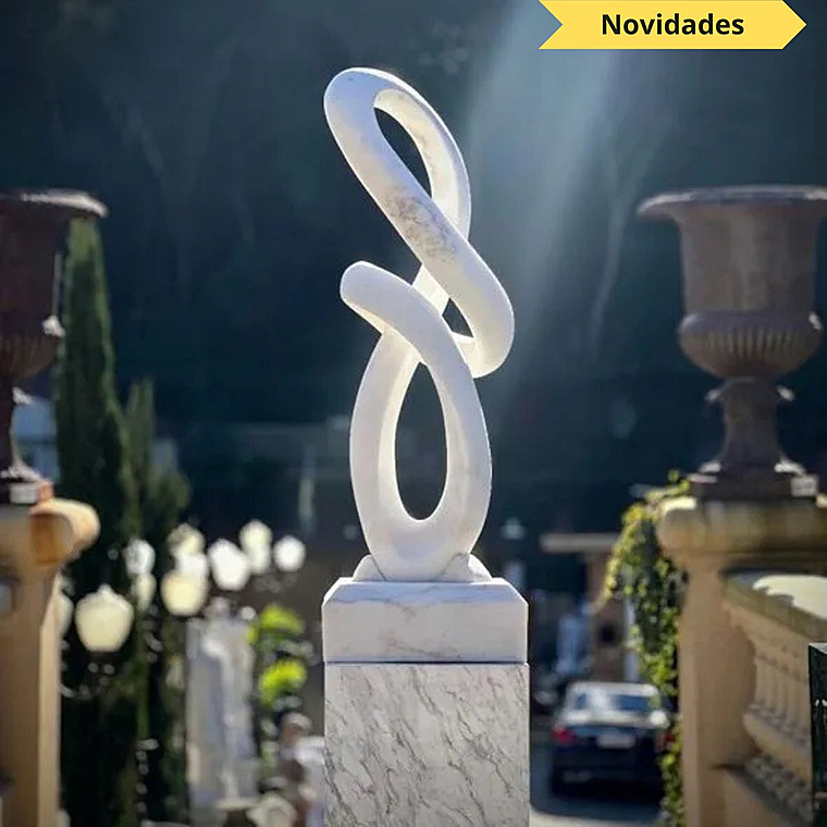 imagem do produto Escultura Harmonia Real M�rmore Branco 120cm - EMP733 Eleg�ncia e Sofistica��o