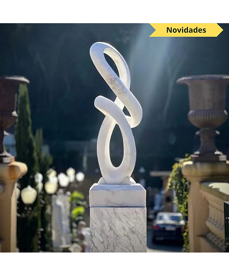 imagem do produto Escultura Harmonia Real M�rmore Branco 120cm - EMP733