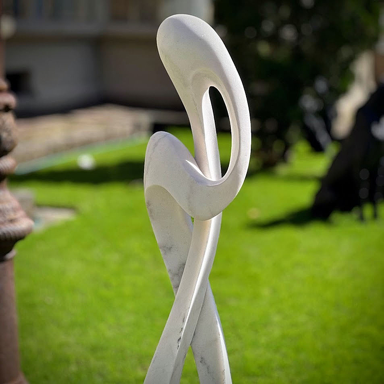 imagem do produto Escultura Harmonia Real M�rmore Branco 120cm - EMP735 Pe�a Escultural Contempor�nea