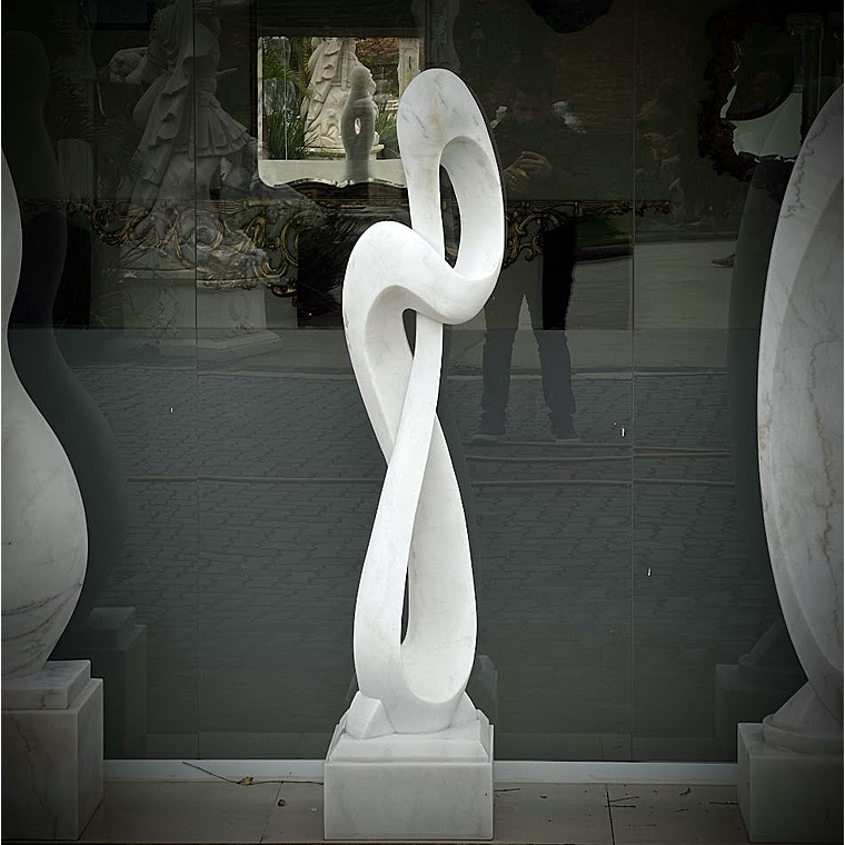 imagem do produto Escultura Harmonia Real M�rmore Branco 160cm - EMP736 Eleg�ncia para paisagismo