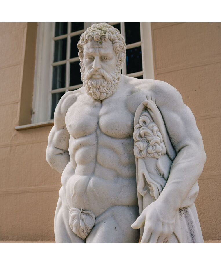 imagem do produto Escultura H�rcules em M�rmore 160cm - EMP519 For�a e Hero�smo Cl�ssico