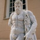 imagem do produto Escultura H�rcules em M�rmore 160cm - EMP519 For�a e Hero�smo Cl�ssico