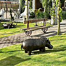 imagem do produto Escultura Hipop�tamo em Bronze 45x110cm EBZ560 Presen�a e Robustez