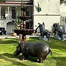 imagem do produto Escultura Hipop�tamo em Bronze 45x110cm EBZ560 Presen�a e Robustez