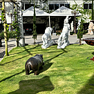 imagem do produto Escultura Hipop�tamo em Bronze 45x110cm EBZ560 Presen�a e Robustez
