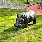 imagem do produto Escultura Hipop�tamo em Bronze 45x110cm EBZ560 Presen�a e Robustez