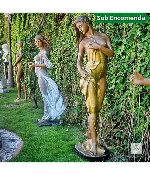 imagem de Escultura II Bagno em Bronze 166cm - EBZ626 Elegância e Destaque no Paisagismo