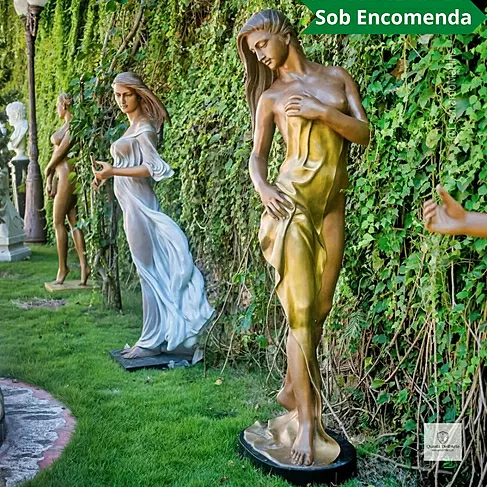 imagem de Escultura II Bagno em Bronze 166cm - EBZ626 Elegância e Destaque no Paisagismo