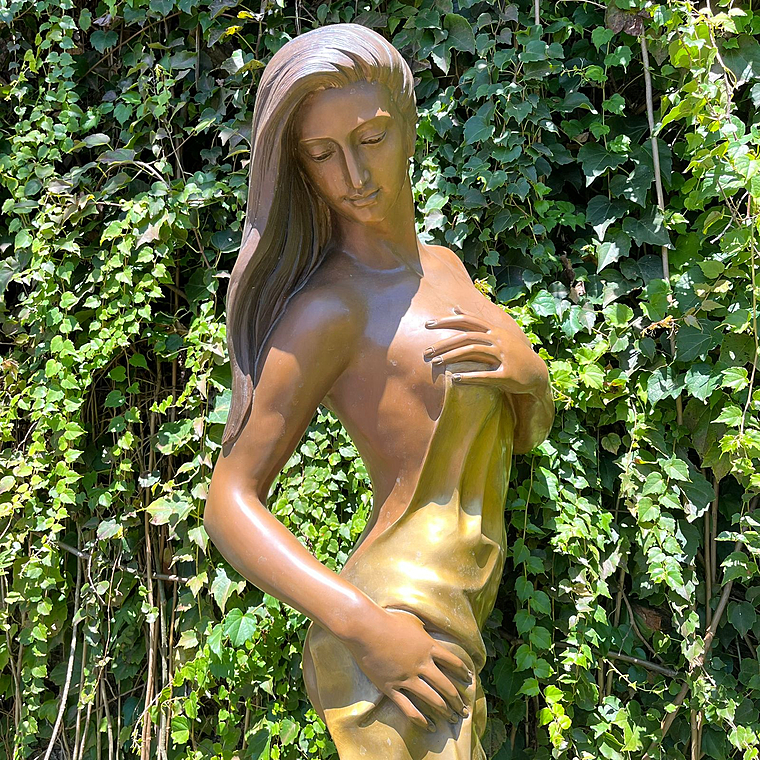 imagem do produto Escultura II Bagno em Bronze 166cm - EBZ626 Eleg�ncia e Destaque no Paisagismo