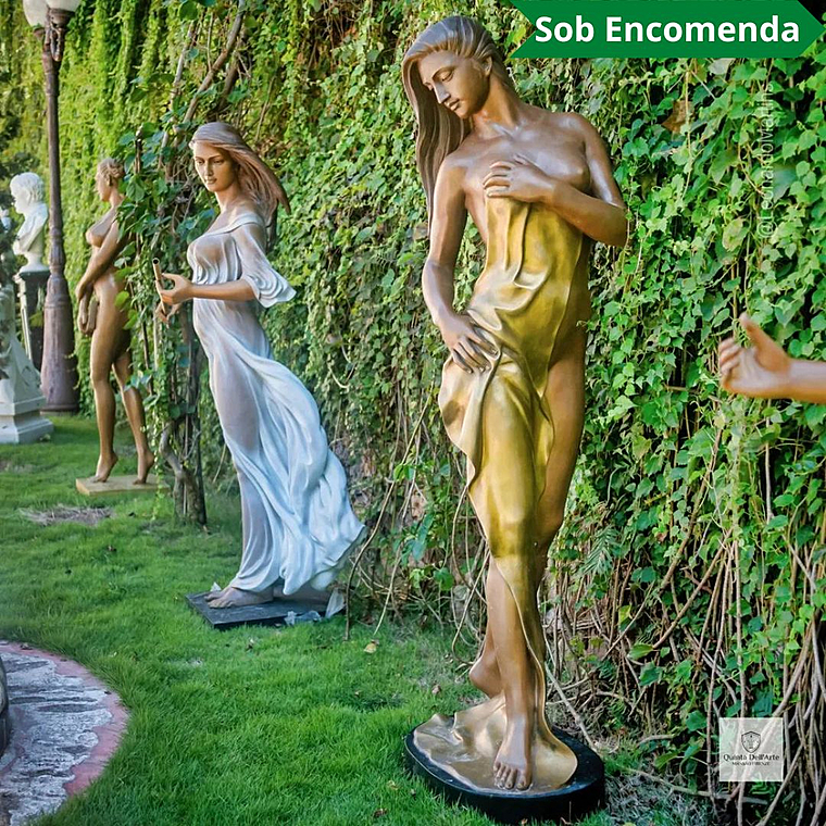 imagem do produto Escultura II Bagno em Bronze 166cm - EBZ626 Eleg�ncia e Destaque no Paisagismo