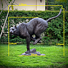 imagem do produto Escultura Impulso Felino em Bronze 134cm - EBZ718 Movimento e Eleg�ncia