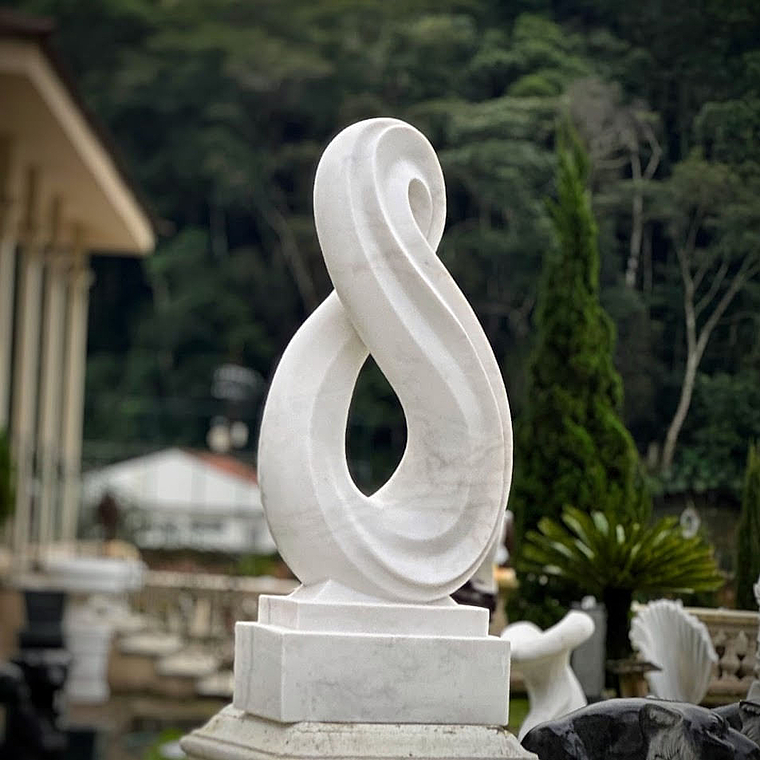 imagem do produto Escultura Infinito M�rmore Branco 130cm - EMP731 Eleg�ncia Atemporal