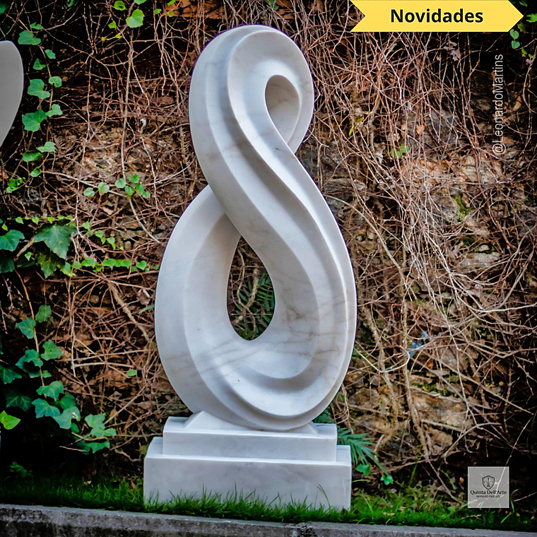 imagem do produto Escultura Infinito M�rmore Branco 130cm - EMP731 Eleg�ncia Atemporal