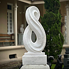 imagem do produto Escultura Infinito M�rmore Branco 130cm - EMP731