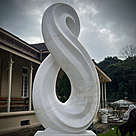 imagem do produto Escultura Infinito M�rmore Branco 130cm - EMP731