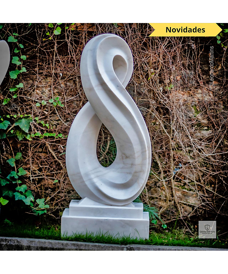 imagem do produto Escultura Infinito M�rmore Branco 130cm - EMP731